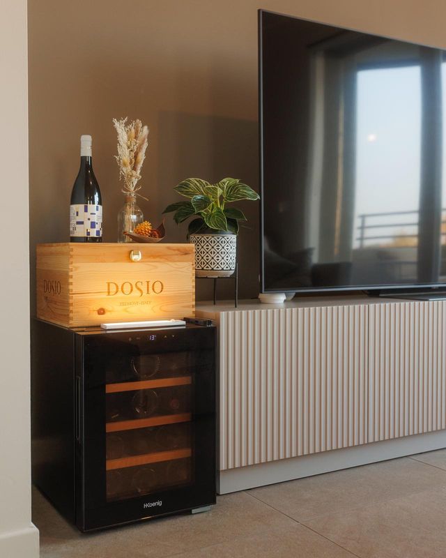 Dettaglio d'arredo della casa vissuta al Residence La Fenice